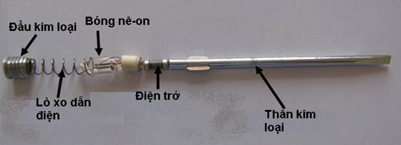 Cấu tạo bút thử điện